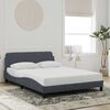 vidaXL Bedframe "Dover" 140x200 cm fluweel donkergrijs