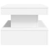 vidaXL Salontafel met LED-verlichting 90x50x40 cm wit