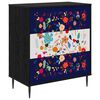 vidaXL Ladekast MAINZ Bloemenprint 66 x 36,5 x 76 cm Bewerkt hout
