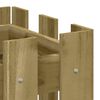 vidaXL Plantenbak met hekontwerp 60x30x30 cm ge&iuml;mpregneerd grenenhout