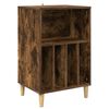 vidaXL Draaitafelstand Gerookt eiken 47 x 39,5 x 74,5 cm Bewerkt hout