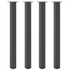 vidaXL Bartafelpoten 4 st 110-112 cm staal antraciet