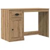 vidaXL Bureau Artisan Eiken Bewerkt hout 50 x 115 x 75 cm