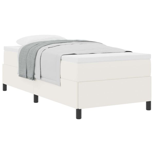 vidaXL Bedframe Cr&egrave;me 90 x 200 cm Katoenen stof