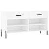 vidaXL Schoenenbank 102x35x55 cm bewerkt hout wit