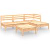vidaXL 5-delige Loungeset massief grenenhout