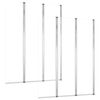 vidaXL Badwanden 2 st 104x130 cm gehard glas transparant