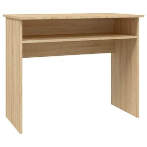 vidaXL Bureau 90x50x74 cm bewerkt hout sonoma eikenkleurig