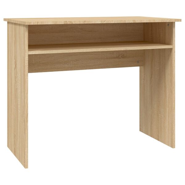 vidaXL Bureau 90x50x74 cm bewerkt hout sonoma eikenkleurig