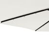 vidaXL Parasol met LED's en stalen paal 225x225x212 cm wit