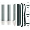 vidaXL gelast draadhek met grondpennen 25 x 1,4 m PVC-gecoate Staal