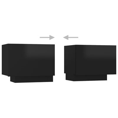 vidaXL Tv-meubel 100x35x40 cm spaanplaat hoogglans zwart