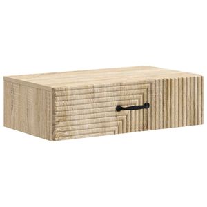 vidaXL Wandmontage Zijtafel 59 x 34,5 x 17 cm Bewerkt hout