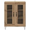 vidaXL Dressoir Artisan Eiken 69,5 x 34 x 90 cm Bewerkt hout