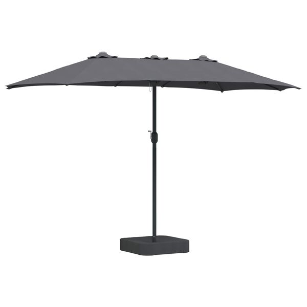 vidaXL Tuinparasol Antraciet 385 x 209 x 244 cm Polyester