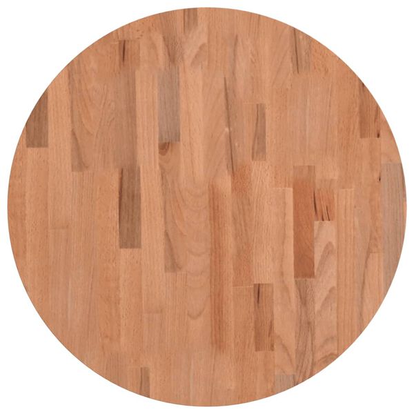 vidaXL Tafelblad rond &Oslash;60x1,5 cm massief beukenhout