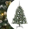 vidaXL Kunstkerstboom met 150 LED Groen 120 cm PVC en Plastic en Staal