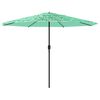 vidaXL Parasol met stalen paal 324x324x247 cm groen