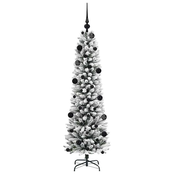 vidaXL Kunstkerstboom met 150 LED Wit 150 cm PVC en Metaal en Plastic