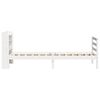 vidaXL Bedframe met hoofdeinde zonder matras 90x200 cm wit