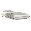 vidaXL Bedframe Wit 90 x 200 cm Massief grenenhout