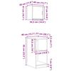 vidaXL Garagekasten 2 st Spaanplaat gerookt eiken