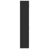 vidaXL Opbergkast 70x42,5x225 cm bewerkt hout zwart