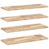 vidaXL Wandschappen 4 st zwevend 100x30x2 cm onbehandeld acaciahout