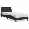 vidaXL Bedframe met hoofdeinde "Dover" 90x190 cm fluweel zwart