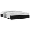 vidaXL Ottoman Bedframe Zwart 153 x 203 cm Kunstleer