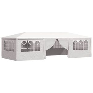 vidaXL Partytent met zijwanden professioneel 90 g/m² 4x9 m wit