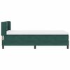 vidaXL Boxspringbed met matras Donkergroen 190 x 90 cm Polyester