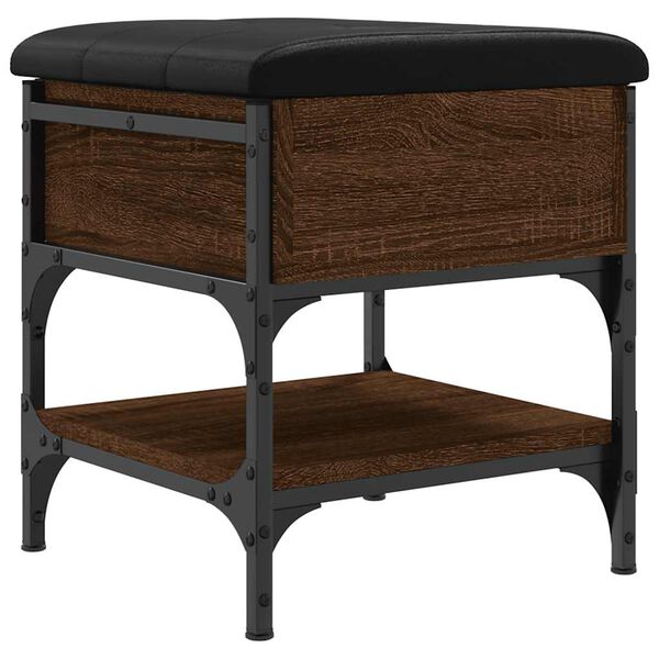 vidaXL Schoenenbank 42x42x45 cm bewerkt hout bruin eikenkleur