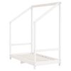vidaXL Kinderbedframe 70x140 cm massief grenenhout wit