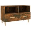 vidaXL Tv-meubel 80x36x50 cm bewerkt hout gerookt eikenkleurig
