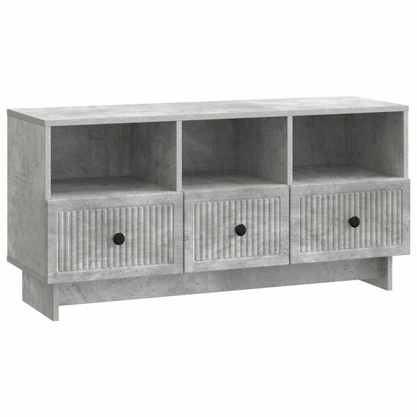 vidaXL TV-kast met lade Betongrijs 102 x 34,5 x 50 cm Bewerkt hout