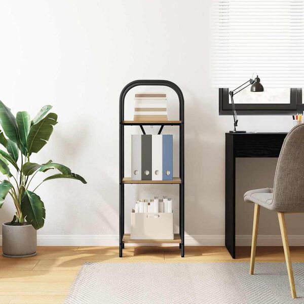 vidaXL Boekenkast Artisan Eiken 40 x 30 x 109 cm Bewerkt hout