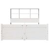vidaXL Bed met boekenkast zonder matras grenenhout wit 120x200 cm