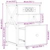 vidaXL Nachtkastje met lade Sonoma Eiken 40 x 31 x 60 cm Bewerkt hout