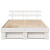 vidaXL Bedframe met hoofdeinde Wit 140 x 200 cm Massief grenenhout