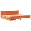 vidaXL Bedframe zonder matras massief grenenhout wasbruin 180x200 cm