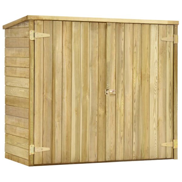 vidaXL Tuinschuur 135x60x123 cm ge&iuml;mpregneerd grenenhout