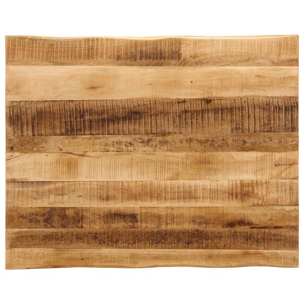 vidaXL Tafelblad met natuurlijke rand 100x80x2,5 cm massief mangohout