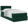 vidaXL Ottoman bed met matras 80x200cm fluweel donkergroen