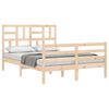 vidaXL Bedframe met hoofdbord massief hout 140x190 cm