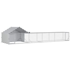 vidaXL 2 st zilver 7 x 2 x 1,5 m Gegalvaniseerd staal