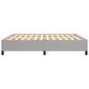 vidaXL Bedframe zonder matras stof lichtgrijs 200x200 cm