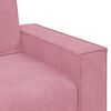 vidaXL 3-delige Loungeset met kussens fluweel roze