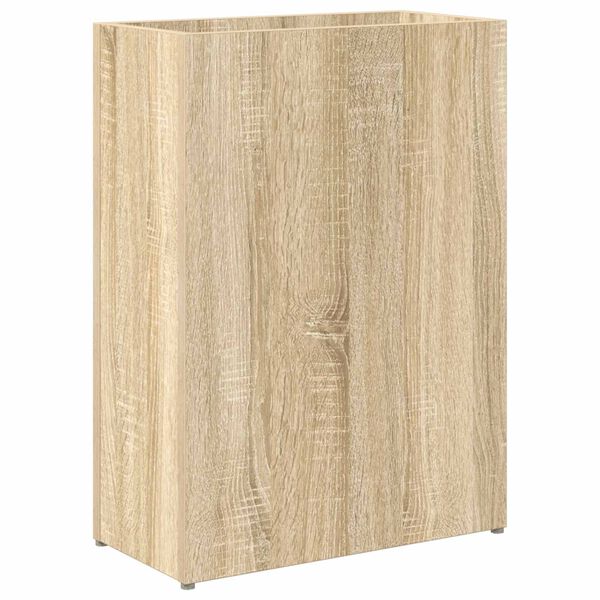 vidaXL Paraplu Standaard Sonoma Eiken 40 x 20 x 55,5 cm Bewerkt hout