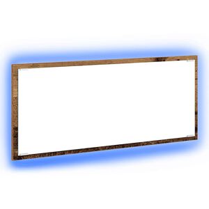 vidaXL Spiegel Wandgemonteerd Oud Hout 90 x 8,5 x 37 cm Bewerkt hout